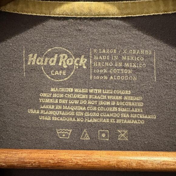 Hard Rock Cafe Shirt Mens XL Gray Costa Maya Embroidered Guitar Crown Tee Y2K - Picture 2 of 14
